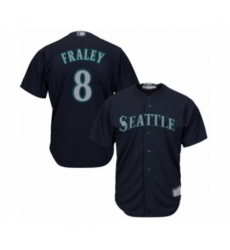 Seattle Mariners #8 Jake Fraley Authentic Navy Blue Alternate 2 Cool Base Baseball Player Jersey
