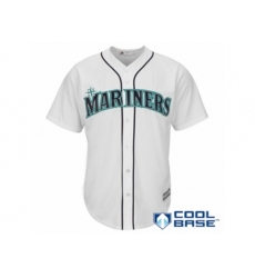 Seattle Mariners Majestic Blank White Home Cool Base Jersey