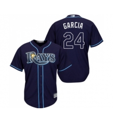 Tampa Bay Rays #24 Avisail Garcia Replica Navy Blue Alternate Cool Base Baseball Jersey