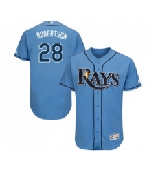 Tampa Bay Rays #28 Daniel Robertson Columbia Alternate Flex Base Authentic Collection Baseball Jersey