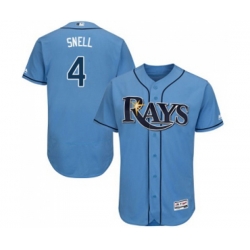 Tampa Bay Rays #4 Blake Snell Columbia Alternate Flex Base Authentic Collection Baseball Jersey Tampa Bay Rays #4 Blake Snell Columbia Alternate Flex Base Authentic Collection Baseball Jersey