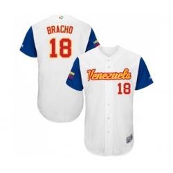 Venezuela Baseball #18 Silvino Bracho White 2017 World Baseball Classic Authentic Team Jersey