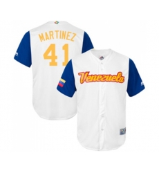 Venezuela Baseball #41 Victor Martinez White 2017 World Baseball Classic Replica Team Jersey