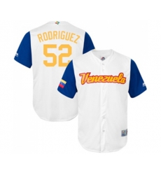 Venezuela Baseball #52 Eduardo Rodriguez White 2017 World Baseball Classic Replica Team Jersey