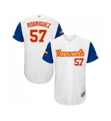Venezuela Baseball #57 Francisco Rodriguez White 2017 World Baseball Classic Authentic Team Jersey