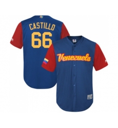 Venezuela Baseball #66 Jose Castillo Royal Blue 2017 World Baseball Classic Replica Team Jersey