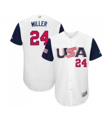 USA Baseball #24 Andrew Miller White 2017 World Baseball Classic Authentic Team Jersey