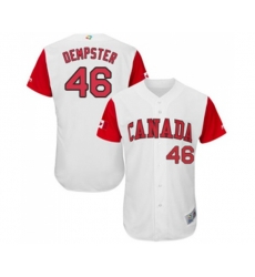 Canada Baseball #46 Ryan Dempster White 2017 World Baseball Classic Authentic Team Jersey