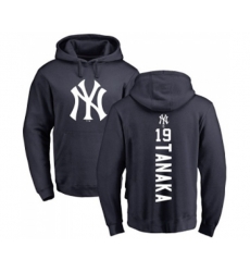 MLB Nike New York Yankees #19 Masahiro Tanaka Navy Blue Backer Pullover Hoodie