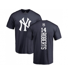 MLB Nike New York Yankees #14 Brian Roberts Navy Blue Backer T-Shirt
