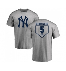 MLB Nike New York Yankees #5 Joe DiMaggio Gray RBI T-Shirt
