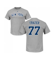 MLB Nike New York Yankees #77 Clint Frazier Gray Name & Number T-Shirt MLB Nike New York Yankees #77 Clint Frazier Gray Name & Number T-Shirt