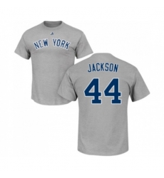 New York Yankees #44 Reggie Jackson Gray Name & Number T-Shirt