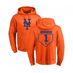 New York Mets #1 Amed Rosario Orange RBI Pullover Hoodie