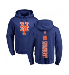 New York Mets #18 Darryl Strawberry Replica Blue Salute to Service Baseball Hoodies