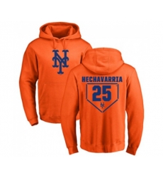 New York Mets #25 Adeiny Hechavarria Orange RBI Pullover Hoodie