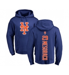 New York Mets #29 Devin Mesoraco Royal Blue Backer Pullover Hoodie