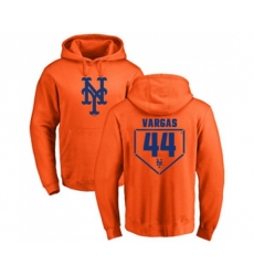 New York Mets #44 Jason Vargas Orange RBI Pullover Hoodie