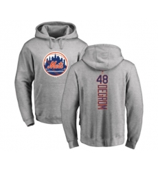 New York Mets #48 Jacob deGrom Replica Gray Salute to Service Baseball Hoodies