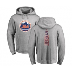 New York Mets #5 David Wright Replica Gray Salute to Service Baseball Hoodies