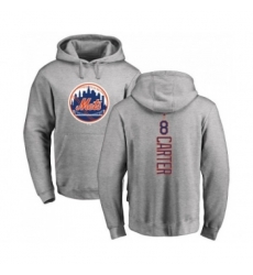 New York Mets #8 Gary Carter Ash Backer Pullover Hoodie
