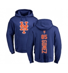 New York Mets #85 Carlos Gomez Royal Blue Backer Pullover Hoodie