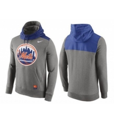 New York Mets Nike Gray Cooperstown Collection Hybrid Pullover Hoodie