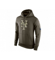 New York Mets Nike Olive Salute To Service KO Performance Hoodie
