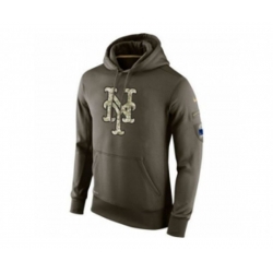 New York Mets Nike Olive Salute To Service KO Performance Hoodie