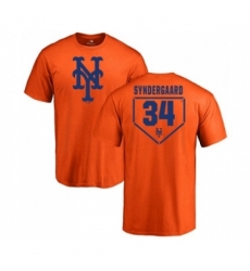 New York Mets #34 Noah Syndergaard Orange RBI T-Shirt