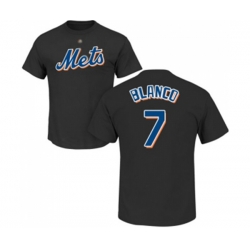 New York Mets #7 Gregor Blanco Black Name & Number T-Shirt