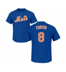 New York Mets #8 Gary Carter Royal Blue Name & Number T-Shirt