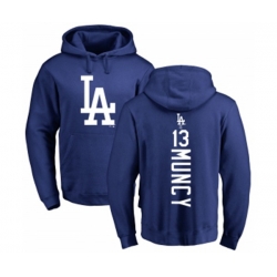 Los Angeles Dodgers #13 Max Muncy Royal Blue Backer Pullover Hoodie