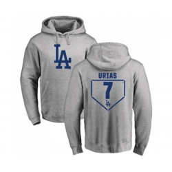Los Angeles Dodgers #7 Julio Urias Gray RBI Pullover Hoodie