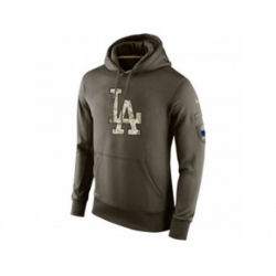 Los Angeles Dodgers Nike Olive Salute To Service KO Performance Hoodie