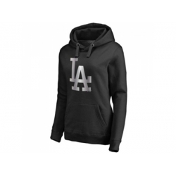 Women Los Angeles Dodgers Platinum Collection Pullover Hoodie Black