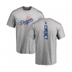 Los Angeles Dodgers #13 Max Muncy Ash Backer T-Shirt