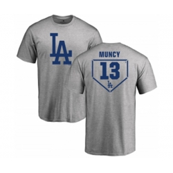 Los Angeles Dodgers #13 Max Muncy Gray RBI T-Shirt