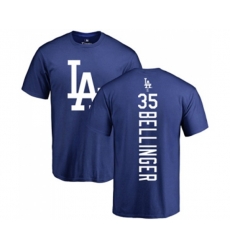 Los Angeles Dodgers #35 Cody Bellinger Royal Blue Backer T-Shirt