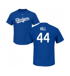 Los Angeles Dodgers #44 Rich Hill Royal Blue Name & Number T-Shirt