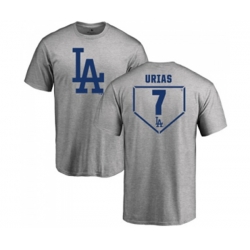 Los Angeles Dodgers #7 Julio Urias Gray RBI T-Shirt