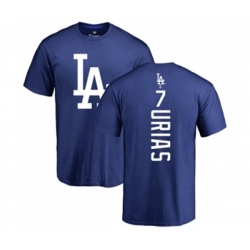 Los Angeles Dodgers #7 Julio Urias Royal Blue Backer T-Shirt