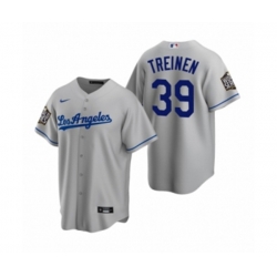 Los Angeles Dodgers Blake Treinen Gray 2020 World Series Replica Road Jersey
