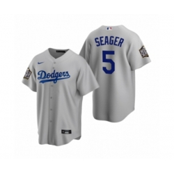 Los Angeles Dodgers Corey Seager Gray 2020 World Series Replica Jersey
