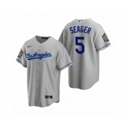 Los Angeles Dodgers Corey Seager Gray 2020 World Series Replica Road Jersey