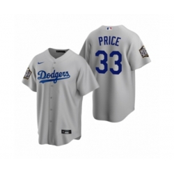 Los Angeles Dodgers David Price Gray 2020 World Series Replica Jersey