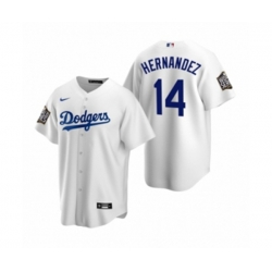Los Angeles Dodgers Enrique Hernandez White 2020 World Series Replica Jersey
