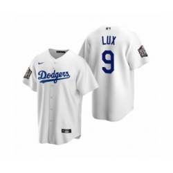 Los Angeles Dodgers Gavin Lux White 2020 World Series Replica Jersey