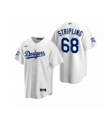 Los Angeles Dodgers Ross Stripling White 2020 World Series Champions Replica Jersey