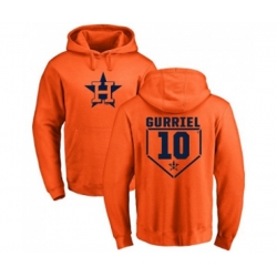Houston Astros #10 Yuli Gurriel Orange RBI Pullover Hoodie